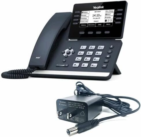Yealink T53 IP Phone [5 Pack] - Power Adapters Included - 1 Year Manufacturer Warranty - Unlocked can be Used with Any VoIP Provider (Renewed) in Saudi Arabia