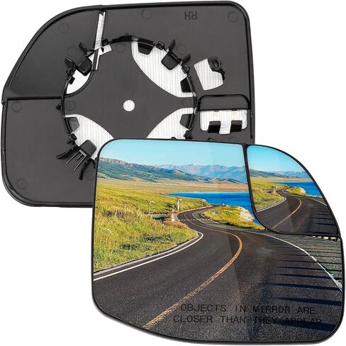 Passenger Side Mirror Replacement for Ford Maverick 2022 2023 2024 - Right Side Mirror Glass, Power Heated Rear View Mirrors Glass in Saudi Arabia