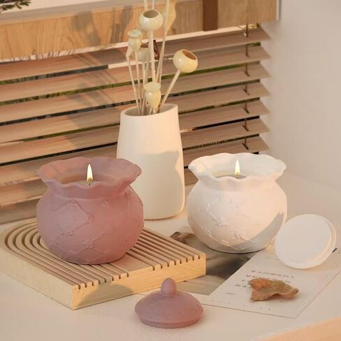Storage Box Silicone Mold with Lid, Jar Resin Mold for Jewerly Storage, Candle Holder, Candy Container,DIY Home Decor (5) in Saudi Arabia