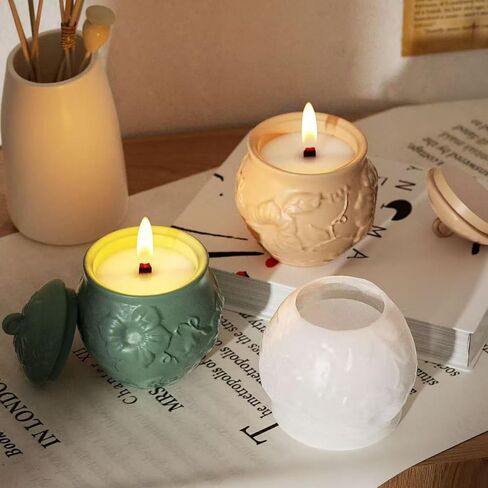 Storage Box Silicone Mold with Lid, Jar Resin Mold for Jewerly Storage, Candle Holder, Candy Container,DIY Home Decor (5) in Saudi Arabia