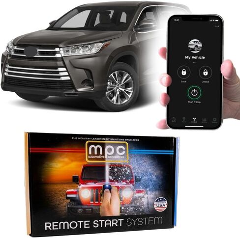 MPC Remote Start Kit Compatible with Toyota Highlander 2014-2019 || Plug and Play || Push Lock 3X to Start || Push to Start || Easy Install || USA Tech Support in Saudi Arabia