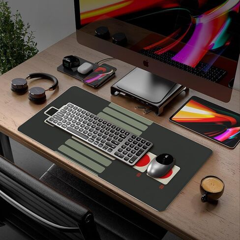 Game Console Buttons Mouse Pad,Cool XXL Gaming Mouse Pads,PC Gaming Accessories,Large Waterproof Non-Slip Rubber Desk Mat with Stitched Edges Office Home Computer Desk Accessories,35.4 x 15.7 in in Saudi Arabia