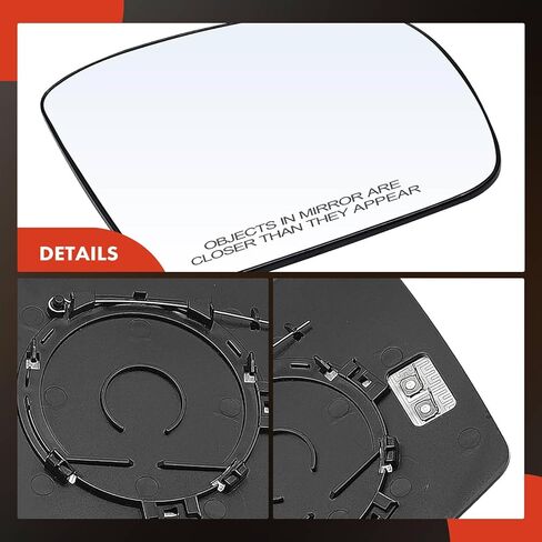 A-Premium Right Passenger Side Heated Mirror Glass - Compatible with Mercedes-Benz ML320, ML350, ML450, ML500, ML550, ML63 AMG, GL320, GL450, GL550, R320, R350, R500, R550, R63 AMG, w/o Auto Dimming in Saudi Arabia