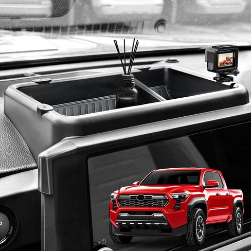 Dashboard Behind Screen Storage Box 14 Inch Compatible with Toyota Tacoma 2024 2025 Accessories,14" Screen Dashboard Insert Storage Organizer Container Screen Back Tray Storage Insert Accessories in Saudi Arabia