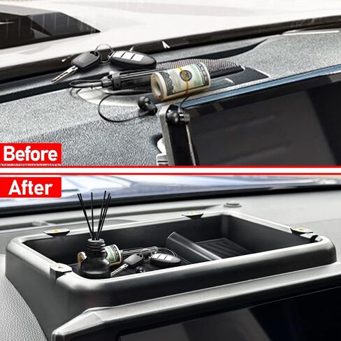 Dashboard Behind Screen Storage Box 14 Inch Compatible with Toyota Tacoma 2024 2025 Accessories,14" Screen Dashboard Insert Storage Organizer Container Screen Back Tray Storage Insert Accessories in Saudi Arabia