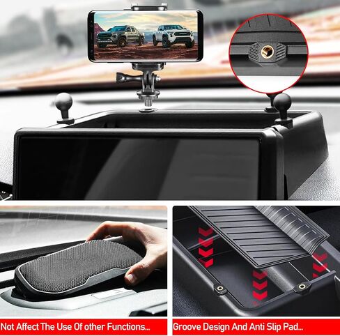 Dashboard Behind Screen Storage Box 14 Inch Compatible with Toyota Tacoma 2024 2025 Accessories,14" Screen Dashboard Insert Storage Organizer Container Screen Back Tray Storage Insert Accessories in Saudi Arabia