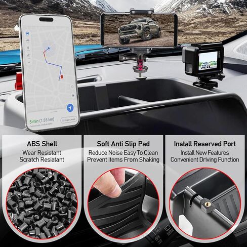 Dashboard Behind Screen Storage Box 14 Inch Compatible with Toyota Tacoma 2024 2025 Accessories,14" Screen Dashboard Insert Storage Organizer Container Screen Back Tray Storage Insert Accessories in Saudi Arabia