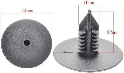 10Pcs 10mm Car Hole Plastic Rivets Fasteners Bumper Push Pin Clips For Toyota for VW for Renault Auto Fastener in Saudi Arabia