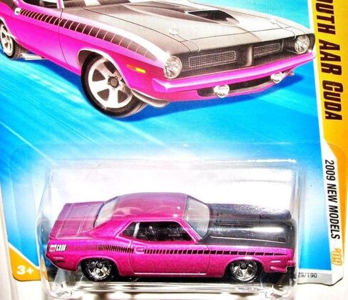Hot Wheels 1970 Plymouth AAR Cuda 2009 نماذج جديدة #029/190 أرجواني/أسود in Saudi Arabia