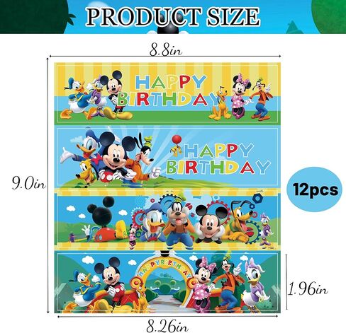 48Pcs Water Bottle Labels, Birthday Party Supplies for Boys 1st 2nd 3rd Year Birthday Baby Shower Decoration in Kuwait