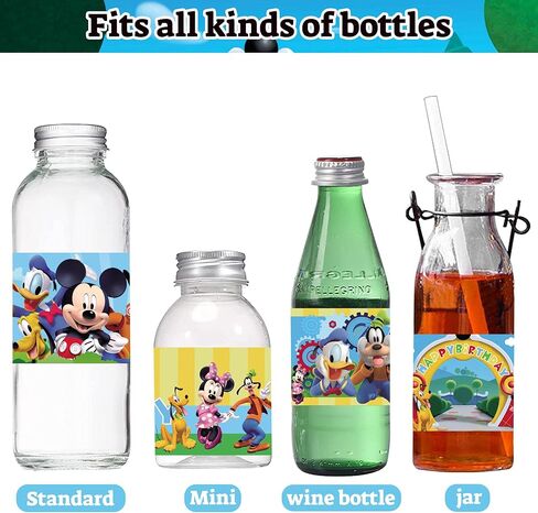 48Pcs Water Bottle Labels, Birthday Party Supplies for Boys 1st 2nd 3rd Year Birthday Baby Shower Decoration in Kuwait