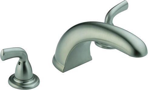 Delta Faucet Foundations Roman Tub Faucet - BT2710 - Bathtub Faucet & Handles - Quality Bathroom Accessories - Rigid Slip-On Spout - Chrome (Valve Sold Separately) in Saudi Arabia