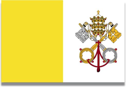 ملصق مغناطيسي للسيارة Magnet Me Up The Vatican علم مدينة الفاتيكان، مقاس 4x6 بوصة، مغناطيس سيارات شديد التحمل للسيارة والشاحنات وسيارات الدفع الرباعي in Kuwait