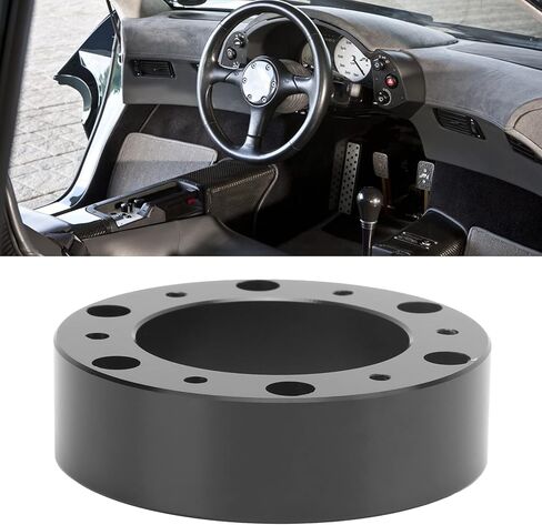Ejoyous 1 inch Steering Wheel Hub Spacer, 6 Hole Universal Car Aluminium Alloy Extension Adapter Spacer Steering Wheel Modified Booster Pad in Saudi Arabia