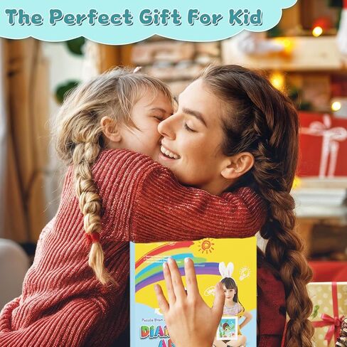 Genius maker Horse Diamond Art Kits for Kids with Frame, 5D Diamond Painting Kits for Kids Ages 4-8-12, Diamonds Gem Art Gift for Girls Boys with Beautiful Package, Crafts for Home Wall Decor 7x7inch in Saudi Arabia