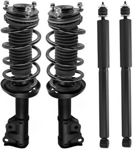 4pcs Front Complete Struts Rear Shocks fit for Honda Civic Acura CSX 2006 2007 2008 2009 2010 2011 1.8L 2.0L (Replace# 172286 172287 5609), Quick Struts Amortiguadores Delanteros Traseros in Saudi Arabia