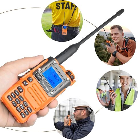 TWAYRDIO Quansheng UV-K5 NOAA Emergency Weather Receiver with Programming Cable and Radio Holder, 5W VHF UHF Dual Band Two Way Radio, AM/FM Airband Receiving Walkie Talkie in Saudi Arabia