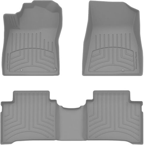 سجادات أرضية Weathertech FloorLiner HP Custom Fit لسيارة Kia NIRO للصف الأول والثاني (441776-1-2IM)، أسود in Saudi Arabia