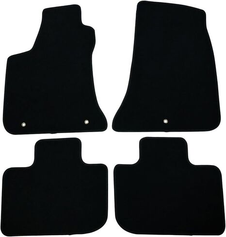 Floor Mats Compatible with 2011-2023 Dodge Charger Chrysler 300 RWD, 4 PCS Black Nylon Front Carpets Flooring Protection Interior by IKON MOTORSPORTS, 2012 2013 2014 2015 2016 in Saudi Arabia
