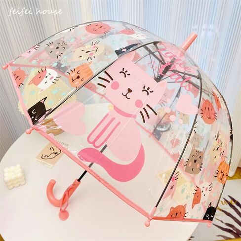 Clear Bubble Umbrellas for Rain,Transparent Dome Safety Windproof Umbrella with Easy-Grip Hook Handle for Christmas in Saudi Arabia