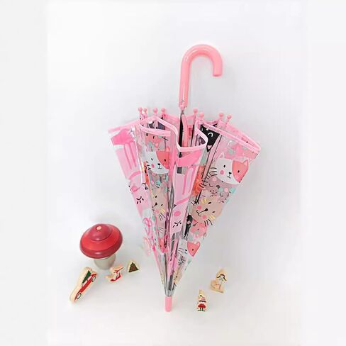 Clear Bubble Umbrellas for Rain,Transparent Dome Safety Windproof Umbrella with Easy-Grip Hook Handle for Christmas in Saudi Arabia