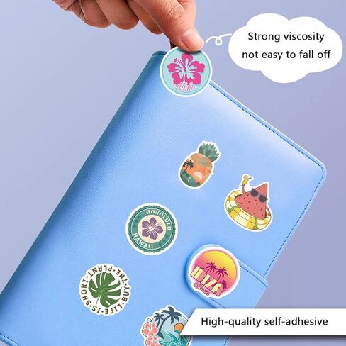 55PCS Cartoon Graffiti Stickers DIY Decorative Mobile Phone Water Cup Stickers Tropical Series Scrapbook Supplies Journaling Supplies for DIY in Saudi Arabia