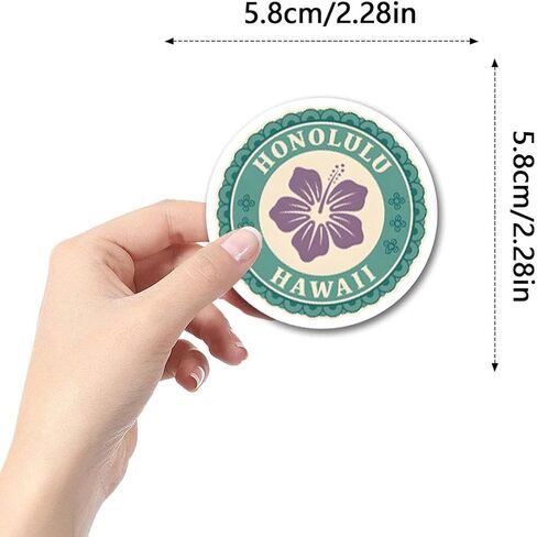55PCS Cartoon Graffiti Stickers DIY Decorative Mobile Phone Water Cup Stickers Tropical Series Scrapbook Supplies Journaling Supplies for DIY in Saudi Arabia