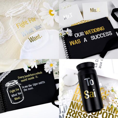 1876 Pcs Gold and Silver Letter Stickers Number Stickers 8 Sheets Self Adhesive Letters Decals for Water Bottle Cup, Notebook, Bedroom Decor 0.5 Inch in Saudi Arabia