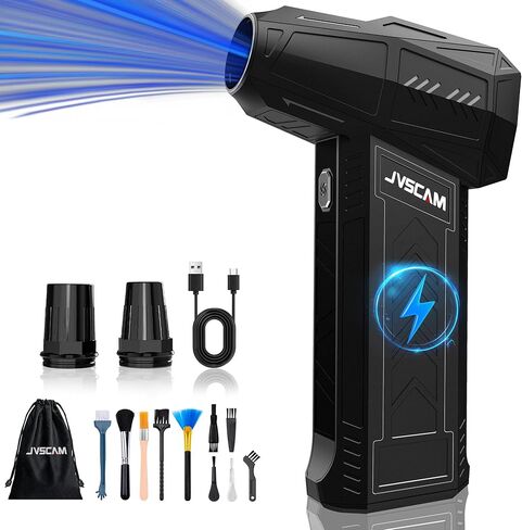 Compressed Air Duster - 130,000 RPM Electric Air Duster - with Brushless Motor, 3-Gear Adjustable Air Duster - for Keyboard, PC, Car, Air Bed, and Home Cleaning (X11) in Saudi Arabia
