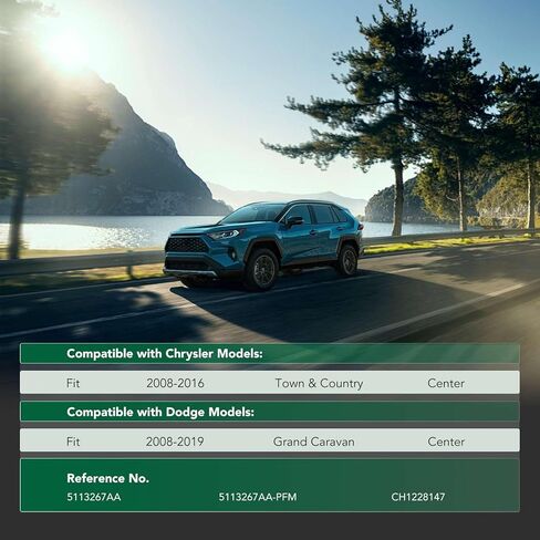 YHTAUTO Center Engine Splash Shield متوافق مع Chrysler Town & Country 2008-2016 & Dodge Grand Caravan 2008-2019، واقيات علبة محرك سبلاش جارد in Kuwait