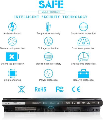 40Wh XCMRD 14.8V Battery for Dell Inspiron 15 3000 Series 3542 3543 3521 3537 3531 3541 17 3721 3737 15R 5537 5521 17R 5737 5721 14 3421 3437 3443 14R 5421 Latitude 3540 3440 P28F P40F FW1MN 4WY7C in Kuwait