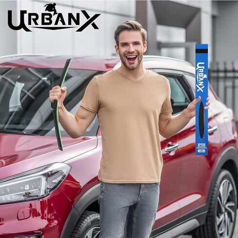 UrbanX 2-IN-1 All Seasons Water Repellency Original Equipment Replacement Wiper Blades For 2010 Mini Cooper 19" Driver Side in Saudi Arabia