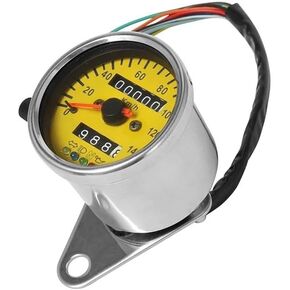 Motorcycle Speedometer Gauge Universal Motorcycle LED Backlight Dual Odometer 0-140KM/H Tachometer Gauge Tachometer Tachometer Tachometer Gauges in Kuwait