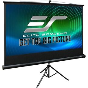اليت سكرينز سلسلة ترايبود 60 انش 16:9، شاشة جهاز عرض داخلي وخارجي، 8K / 4K UHD 3D جاهزة، ضمان لمدة عامين، T60UWH اسود in Kuwait