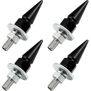 4 قطع من براغي لوحة الترخيص للسيارة، مسامير تثبيت لوحة ترخيص من سبائك الألومنيوم مضادة للسرقة، مجموعة براغي إطار علامة تلقائية لتزيين رائع لشاحنة الدراجات النارية وسيارات الدفع الرباعي (فضي) in Kuwait