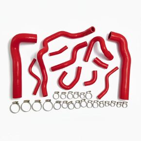 11Pcs Red Hoses For 1992-1999 BMW E36 323i 323is 325i 325is 328i 328is M3 Silicone Radiator Hose Kit With Clamps Cooling Coolant Pipe Tube Hoses 1992 1993 1994 1995 1996 1997 1998 1999 in Saudi Arabia