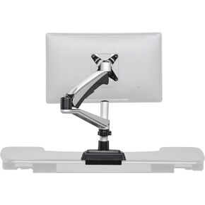 Vari Monitor Arm and Laptop Stand - VESA Monitor Mount with 360 Degree Rotation & 15" Laptop Stand with Adjustable Height, Monitors up to 27 inches, 19.8 lbs Capacity - Single Monitor & Laptop Holder in Saudi Arabia