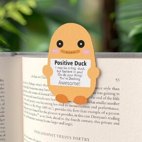 Bookmark,Leather Bookmarks,Funny Animal Book Page Holder,Size 2.92 x 2.55 in,Book Accessories for Reading Lovers,Cute School and Office Supplies (Penguin) in Saudi Arabia