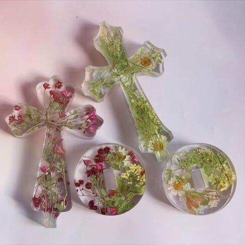 Standing Cross Silicone Mold with Base - 7'' Cross Resin Molds, Crucifix Mold for Epoxy Resin, for DIY Candles Decoration, Making Blessed Gifts, Christmas, Halloween, New Year (B) in Saudi Arabia