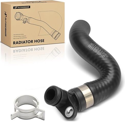 A-Premium Engine Radiator Coolant Hose with O-ring Compatible with 2007-2016 Volvo XC60, XC70, XC90, S60, S80, V60, V70, L6 3.0L 3.2L, From Engine Block to Coolant Pipe in Saudi Arabia