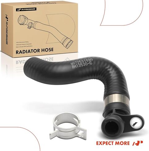 A-Premium Engine Radiator Coolant Hose with O-ring Compatible with 2007-2016 Volvo XC60, XC70, XC90, S60, S80, V60, V70, L6 3.0L 3.2L, From Engine Block to Coolant Pipe in Saudi Arabia