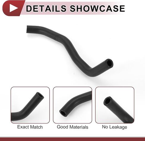 1 Pcs Radiator Coolant Hose for Honda CR-V 2.4L 2002-2006 Engine Coolant Water Inlet No.79721S9AA00 Black Rubber in Saudi Arabia