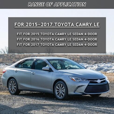 مجموعة المصد الأمامي الكاملة مناسبة لـ 2015 2016 2017 Toyota Camry LE غطاء المصد الأمامي مع أقواس الدعم + الشبكة العلوية والسفلية + أضواء إشارة الانعطاف أثناء النهار 7 قطع بديلة in Saudi Arabia