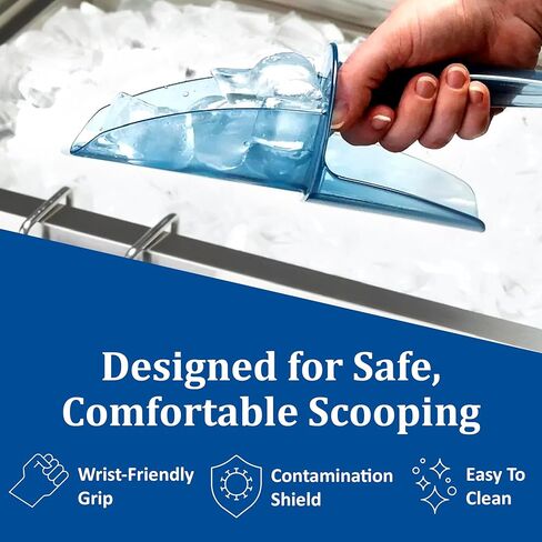 San Jamar SI5500 بولي كربونات Saf-T-Scoop فقط، أزرق، 6-10 أونصة in Saudi Arabia