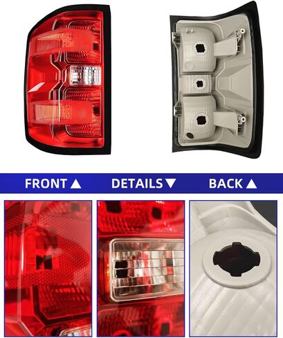 AUTOONE - For 2014-2019 Chevy Silverado Tail Light Assembly Factory OEM Taillights Compatible with Chevy Silverado 1500/ 2500HD/ 3500HD, 2015-2019 GMC Sierra 3500HD, Driver Side(LH) in Kuwait
