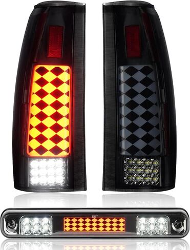 مصباح خلفي LED لسيارة Chevy GMC C/K 1500 1988-1999، C1500 C2500 Suburban 92-99، C/K 2500 3500 88-00، Silverado 94-98، Tahoe 95-99، Yukon 92-00، Blazer 92-94، Escalade 99-00، ضوء خلفي للمصباح الخلفي، 16511565 in Saudi Arabia