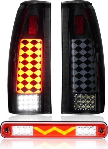 مصباح خلفي LED لسيارة Chevy GMC C/K 1500 1988-1999، C1500 C2500 Suburban 92-99، C/K 2500 3500 88-00، Silverado 94-98، Tahoe 95-99، Yukon 92-00، Blazer 92-94، Escalade 99-00، ضوء خلفي للمصباح الخلفي، 16511565 in Saudi Arabia