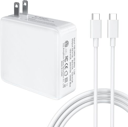 Macbook-Pro-Charger-100W-USB-C-Laptop-Charger 96W Fast Charging for Mac Book Pro 16 15 14 13 MacBook Air Retina M3 M2 M1 2024 2023 2022 2021 2020 Computer Power Adapter Cord Cable 6.8ft in Kuwait