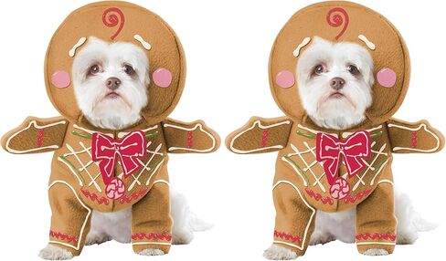 California Costumes Gingerbread Pup Dog Costume, Medium Beige in Saudi Arabia
