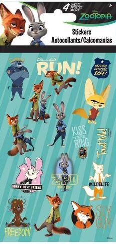 Trends International Zootopia Stickers (4 Sheets) in Saudi Arabia